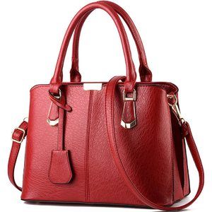 Trendy Purses And Handbags For Fashion Messenger Satchel Pu Textured Top